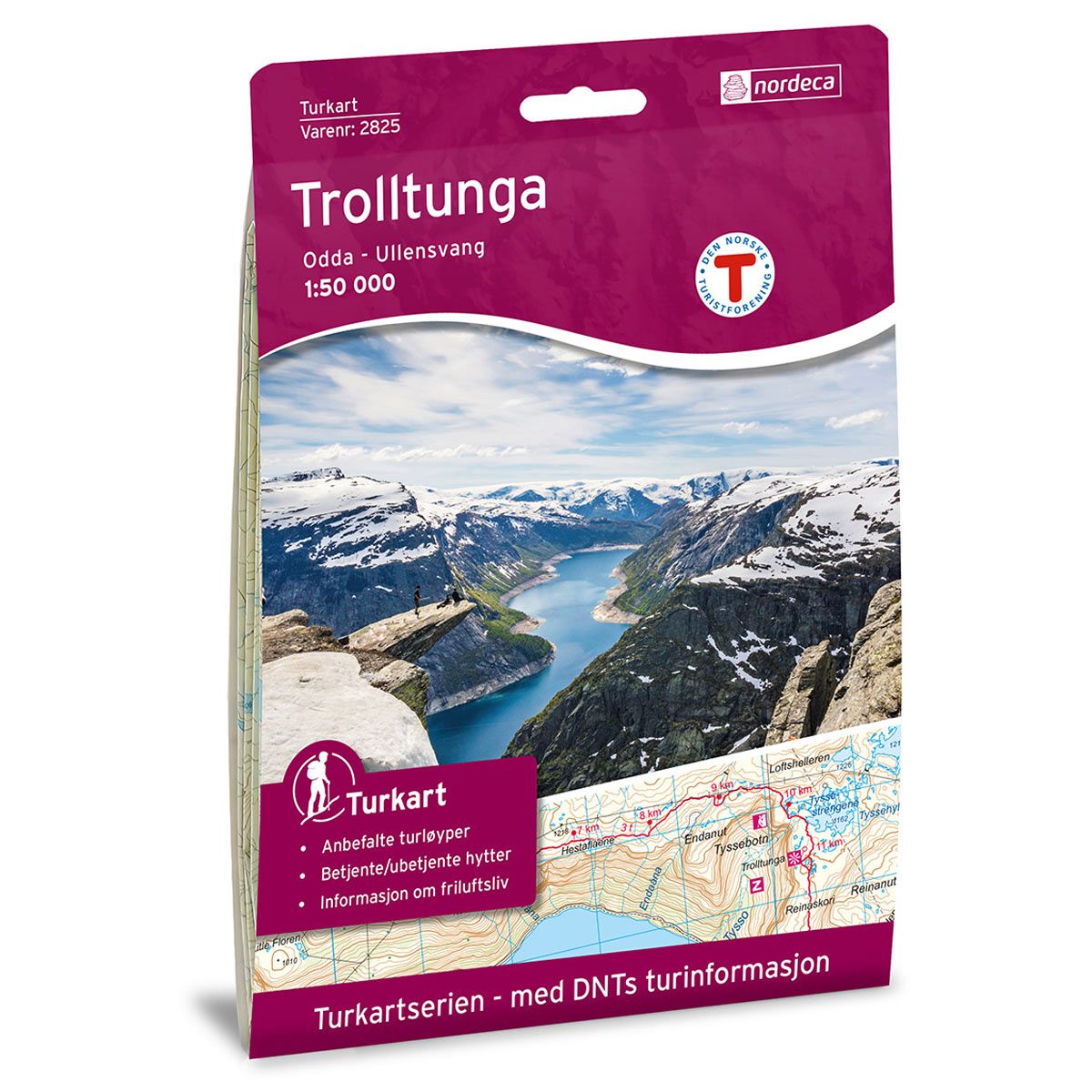 Trolltunga, Odda - Ullensvang - Veikart