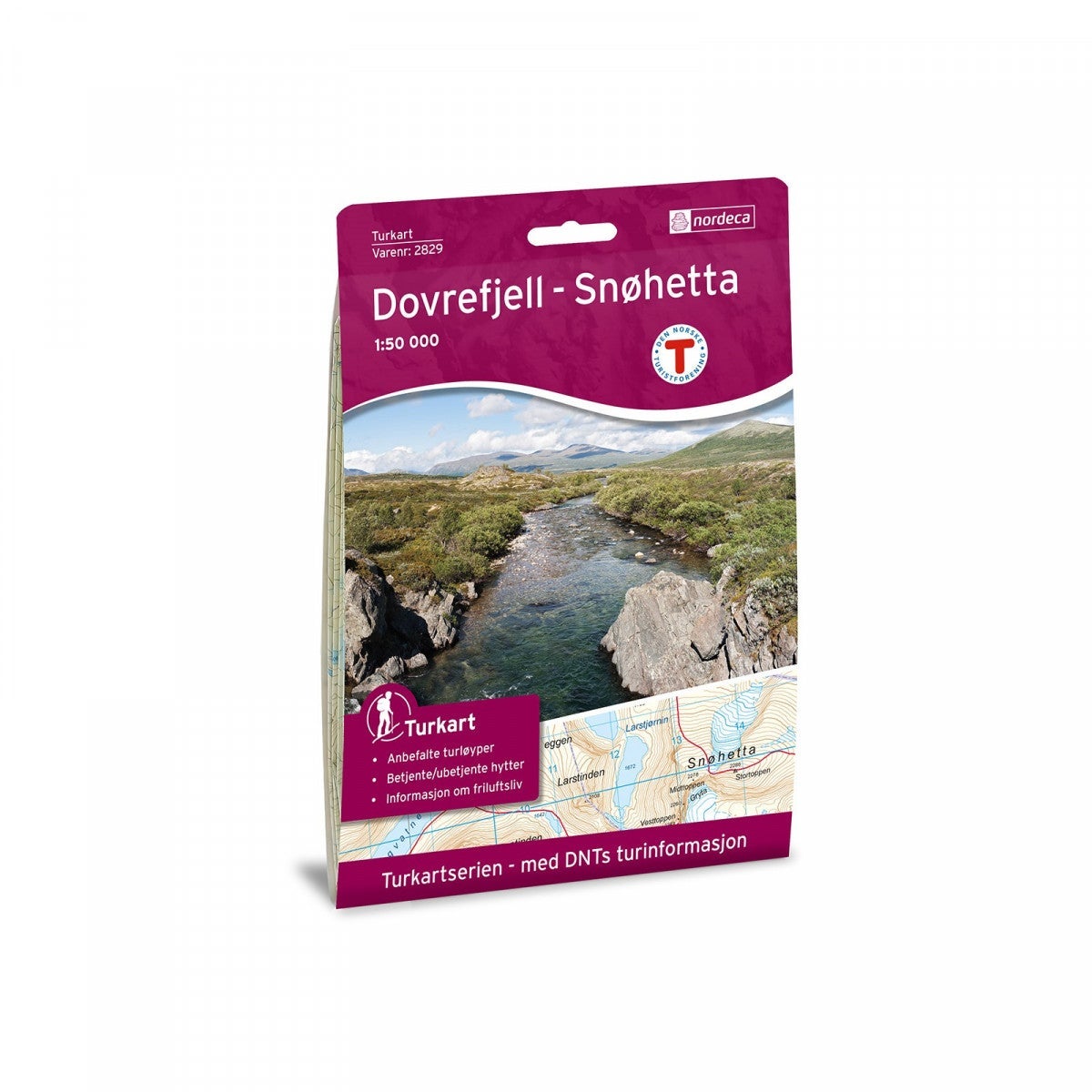 Dovrefjell Snøhetta 1:50 000 - Veikart