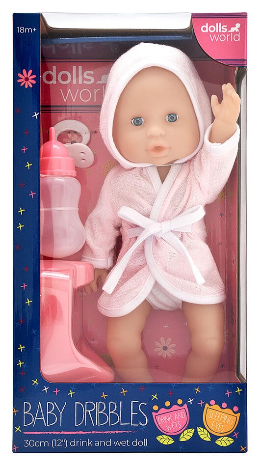 Dukke Baby Dribbles Tissedukke 30cm