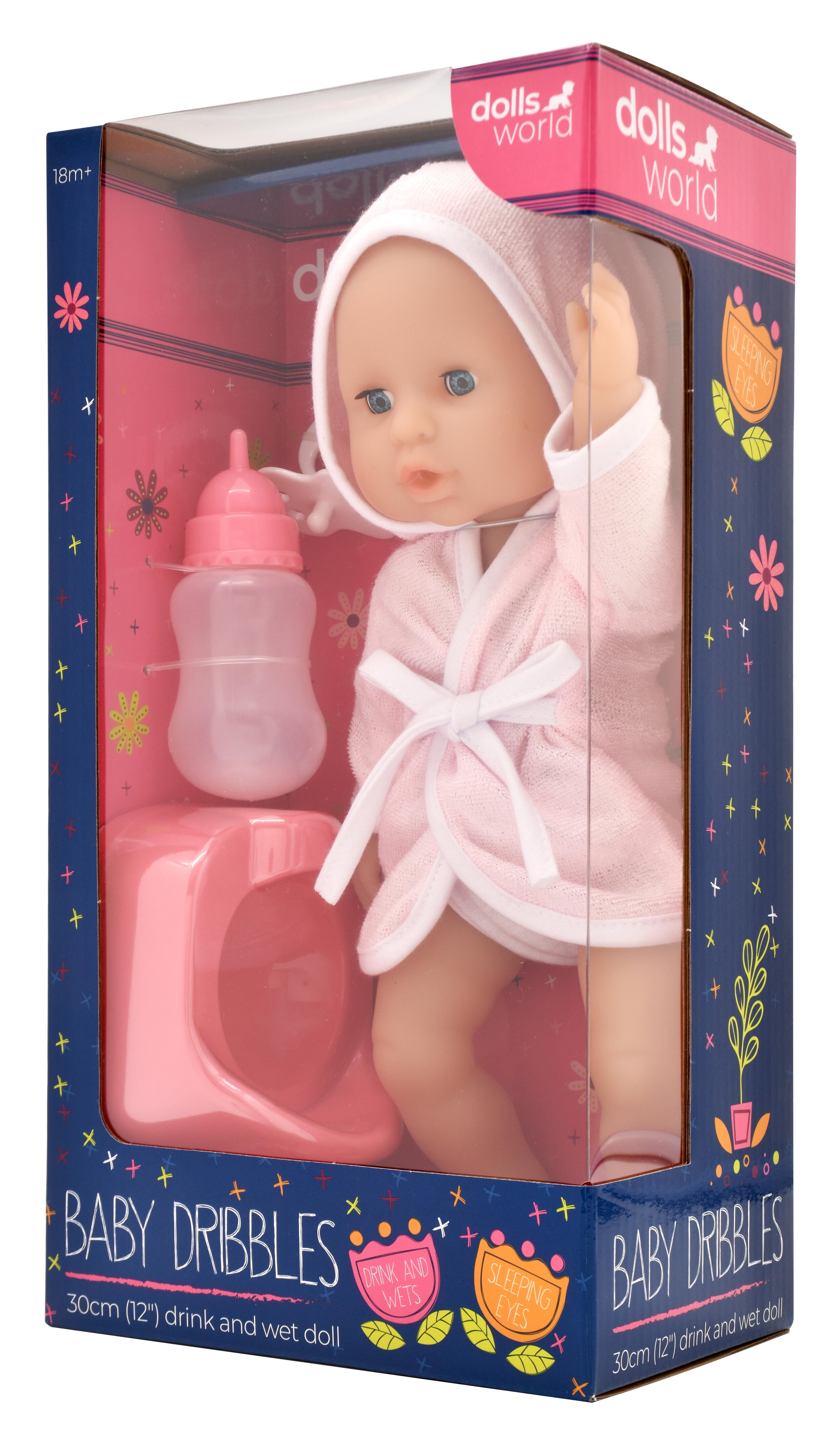 Dukke Baby Dribbles Tissedukke 30cm