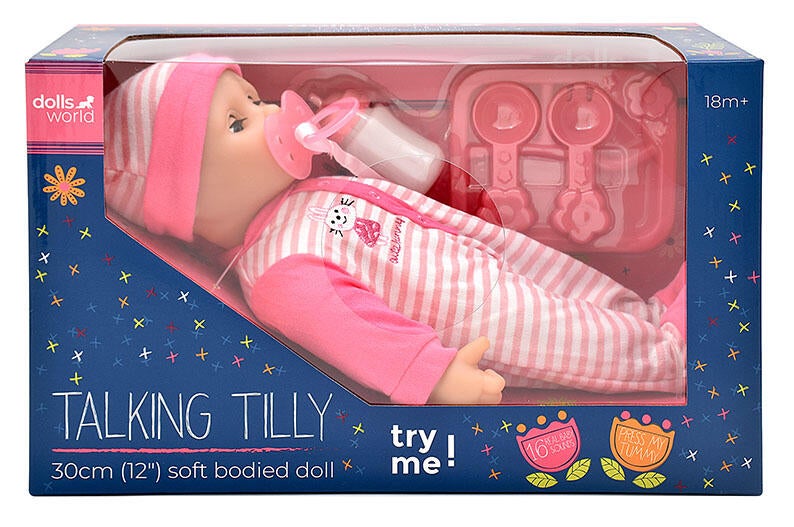 Dukke Talking Tilly Dukke 30cm