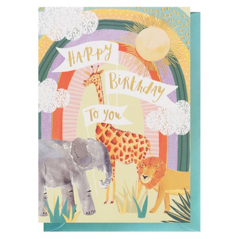 Kort rainbow animals