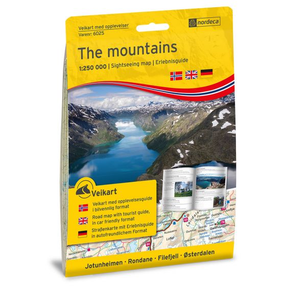 The mountains 1:250 000 m/hefte - Veikart
