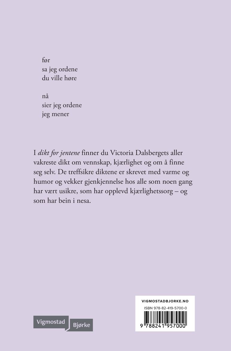 Dikt for jentene
