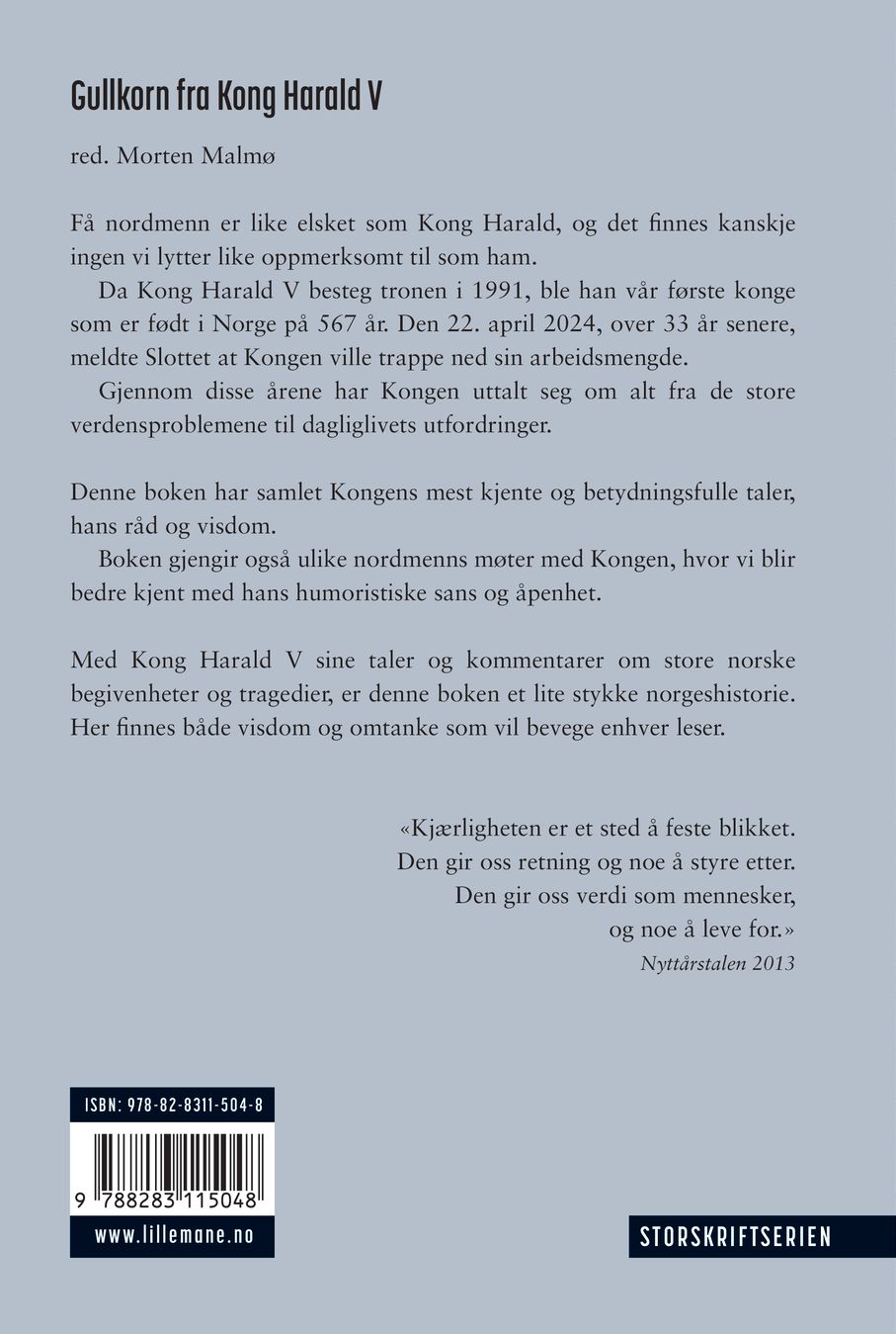 Gullkorn fra Kong Harald V