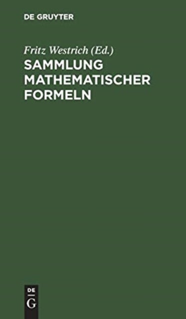 Sammlung Mathematischer Formeln