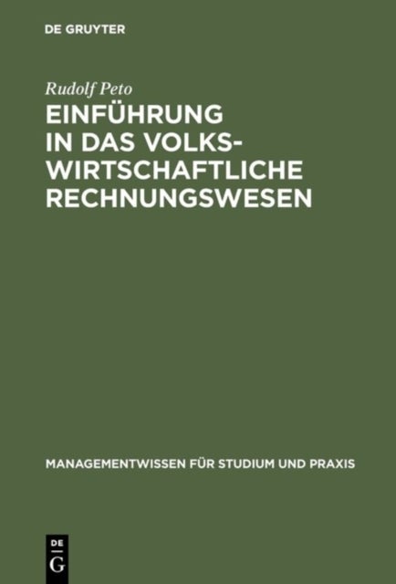 Einfuhrung in das volkswirtschaftliche Rechnungswesen