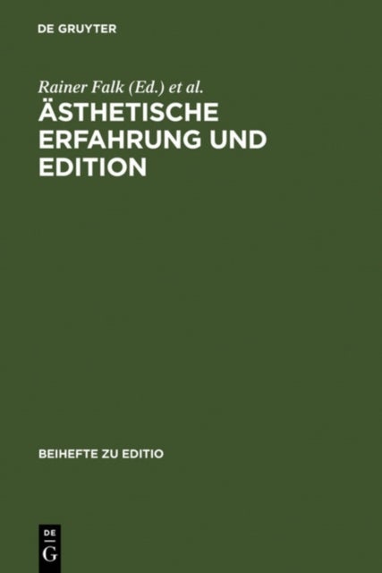 Asthetische Erfahrung und Edition