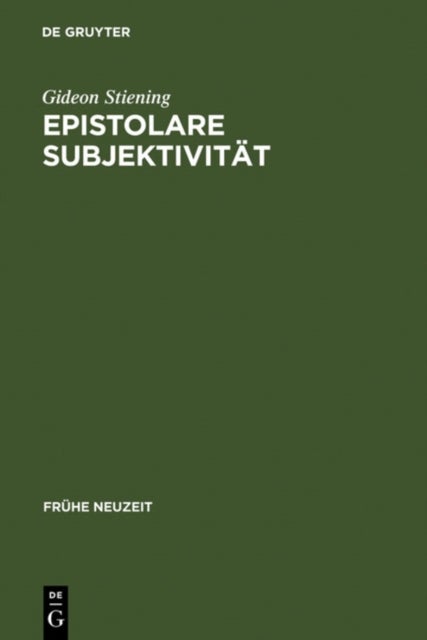 Epistolare Subjektivitat - Das Erzahlsystem in Friedrich Holderlins Briefroman "Hyperion oder der Eremit in Griechenland"