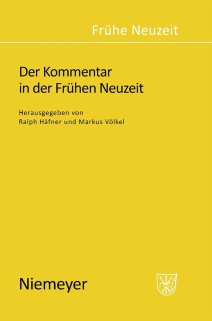 Der Kommentar in der Fruhen Neuzeit