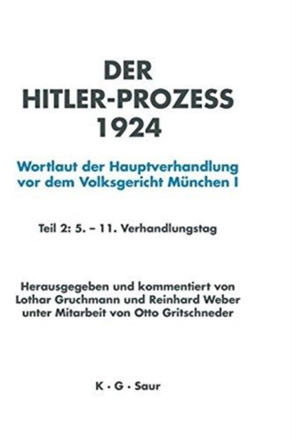 Hitler-Prozeß 1924 Tl.2