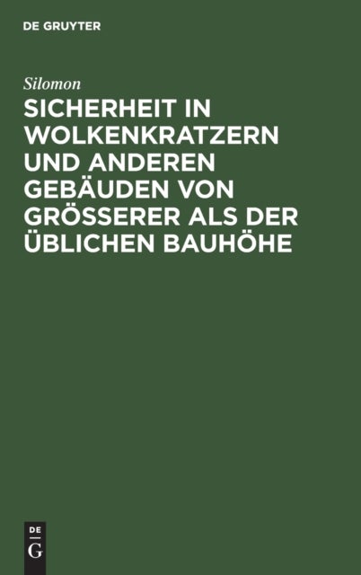 Sicherheit in Wolkenkratzern Und Anderen Gebauden Von Großerer ALS Der Ublichen Bauhohe