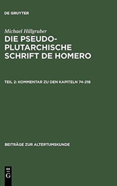 Kommentar Zu Den Kapiteln 74-218
