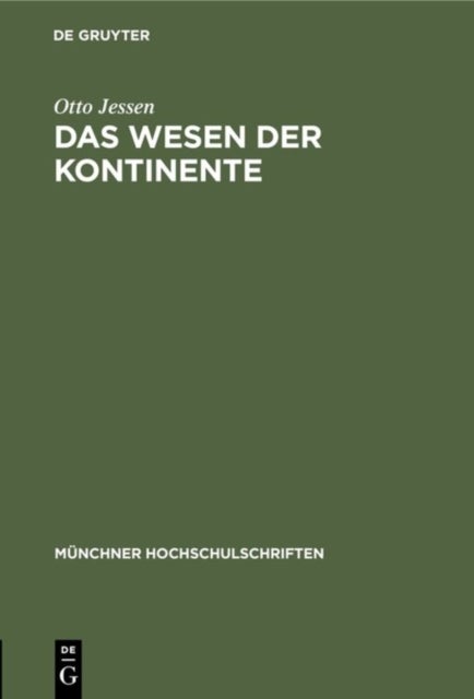 Das Wesen der Kontinente