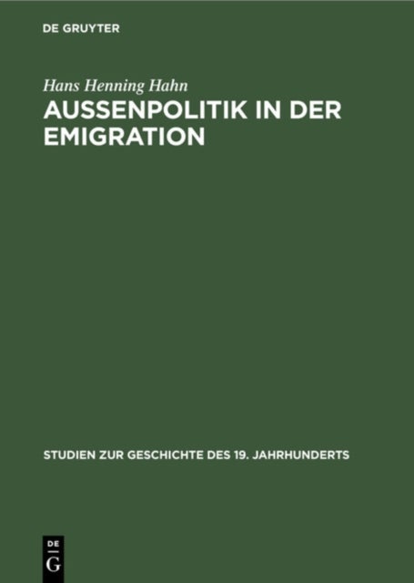 Außenpolitik in Der Emigration - Die Exildiplomatie Adam Jerzy Czartoryskis 1830-1840