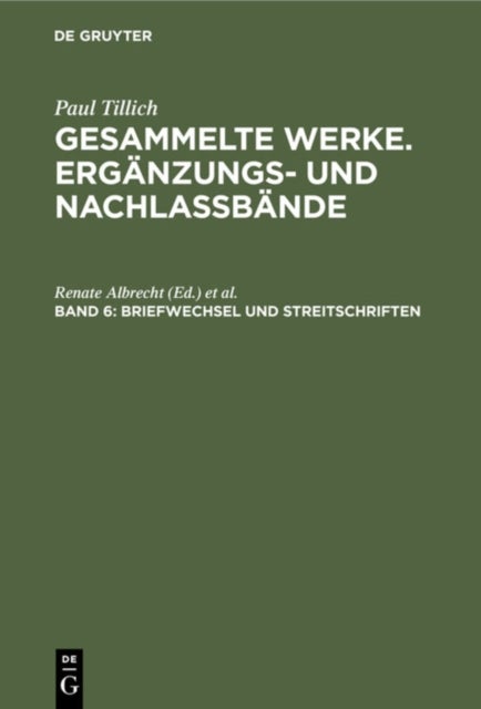Briefwechsel und Streitschriften