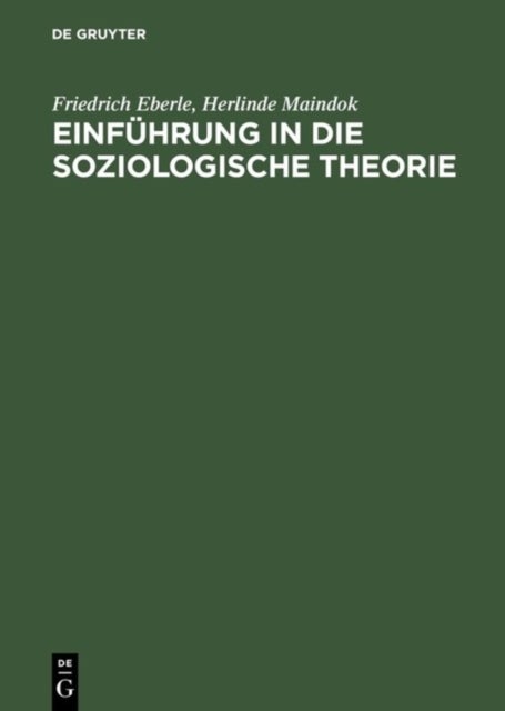 Einfuhrung in Die Soziologische Theorie