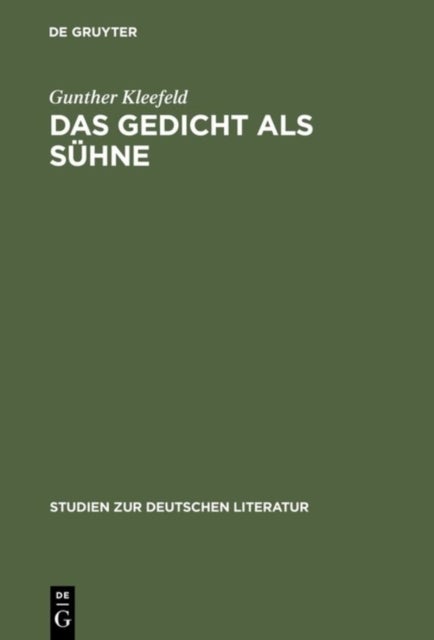 Das Gedicht als Suhne