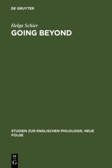 Going Beyond - The Crisis of Identity and Identity Models in Contemporary American, English and German Fiction