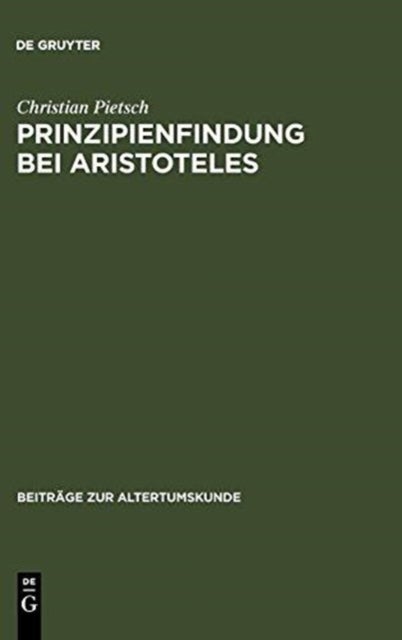 Prinzipienfindung bei Aristoteles