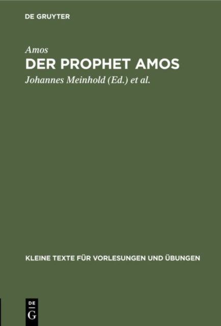 Der Prophet Amos