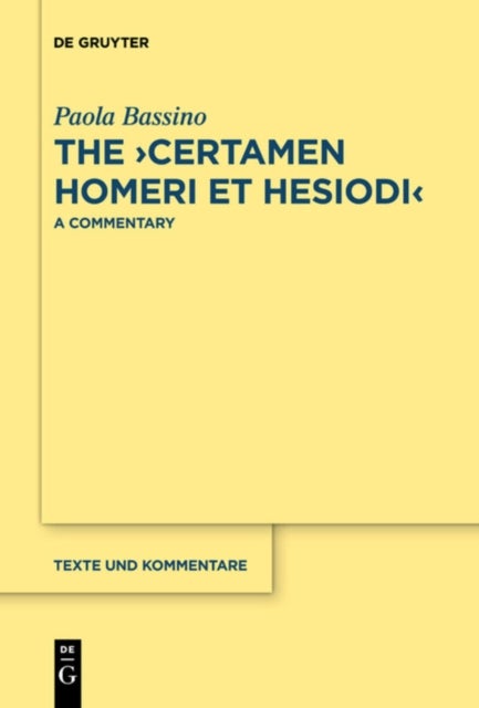 The ›Certamen Homeri et Hesiodi‹ - A Commentary