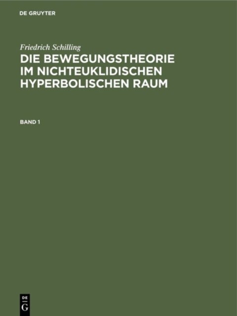 Die Bewegungstheorie im nichteuklidischen hyperbolischen Raum