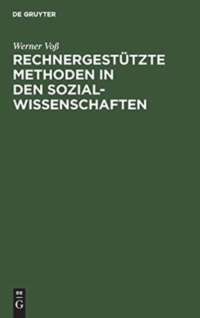 Rechnergestutzte Methoden in den Sozialwissenschaften