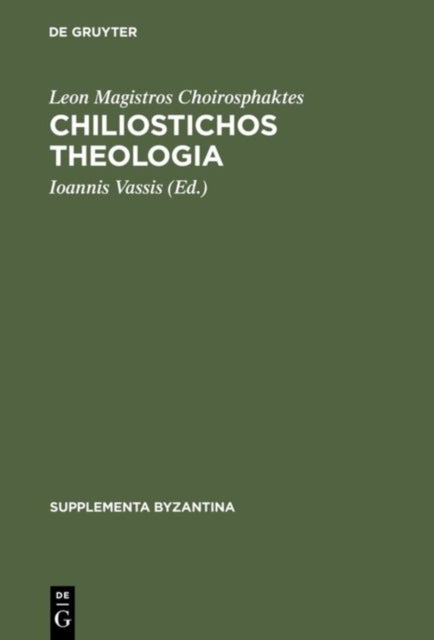 Chiliostichos Theologia - Editio princeps