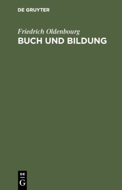 Buch Und Bildung - Eine Aufsatzfolge