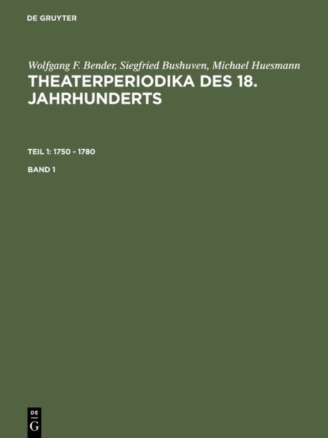 1750 - 1780 - Bd. 1. Bibliographie, Inhaltsverzeichnisse Und Einzelregister; Bd. 2. Gesamtregister
