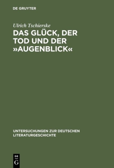 Das Gluck, Der Tod Und Der »Augenblick« - Realismus Und Utopie Im Werk Dieter Wellershoffs