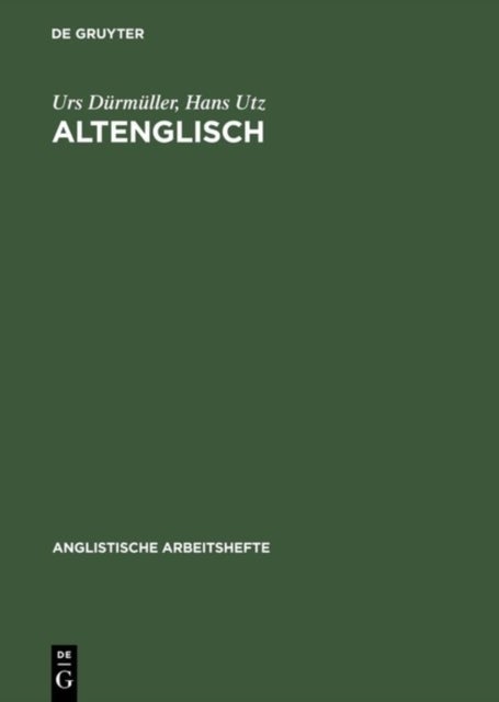 Altenglisch - Eine Einfuhrung