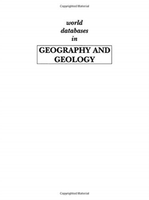 World Databases in Geography and Geology