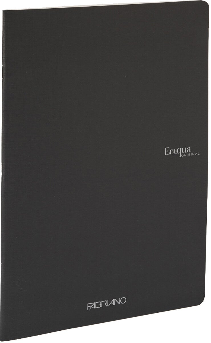 Notatbok EcoQua Original Stiftet A4 Blank Sort