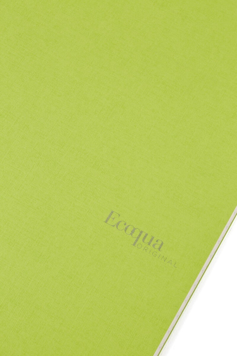Notatbok EcoQua Original Stiftet A4 Linjert Lime