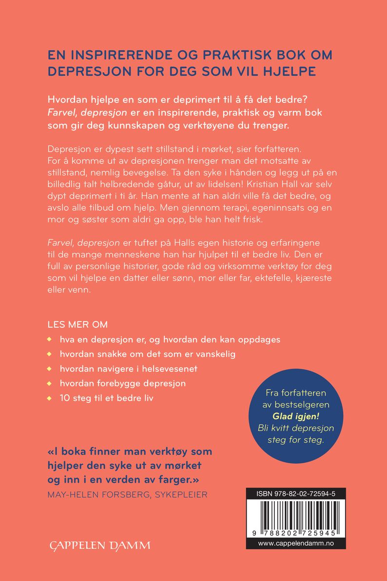 Farvel, depresjon