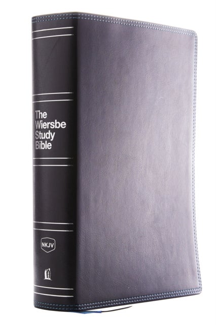 NKJV, Wiersbe Study Bible, Leathersoft, Black, Red Letter, Comfort Print - Be Transformed by the Power of God’s Word