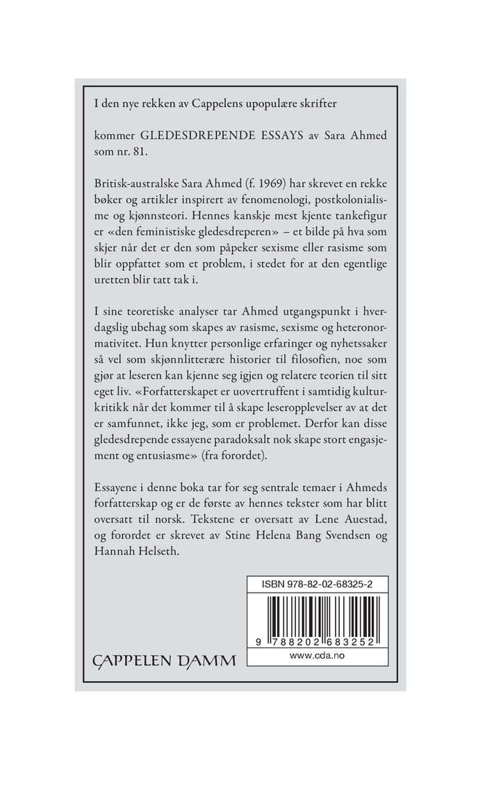 Gledesdrepende essays