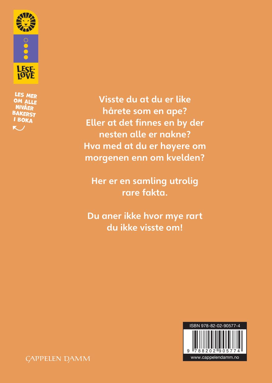 Rare fakta om kroppen og sånn