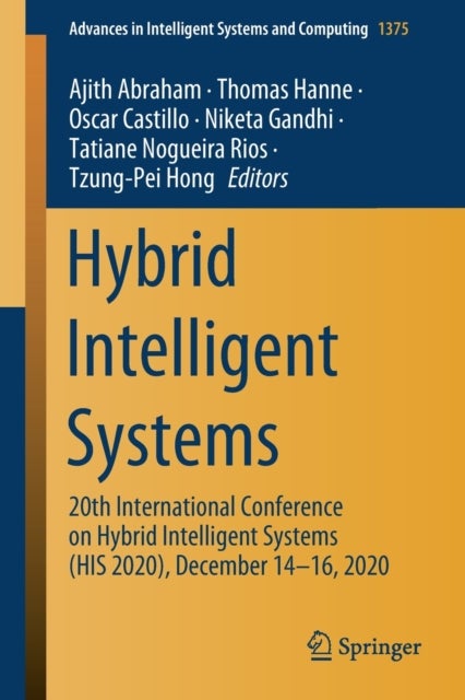 Hybrid Intelligent Systems - 20th International Conference on Hybrid Intelligent Systems (HIS 2020), December 14-16, 2020