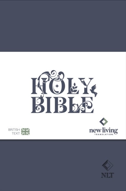NLT Holy Bible, Navy Blue Flexiback, Leather-Feel, Debossed Detailing, British Text, NLT New Living Translation, Flexiback, Standard size - New Living Translation, British Text Version in Blue Soft-tone Flexiback Binding