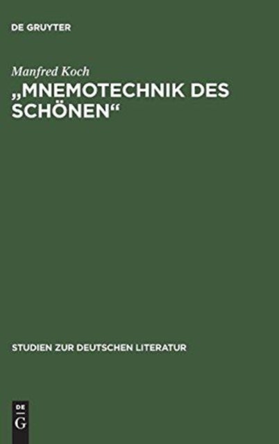 "Mnemotechnik des Schonen"
