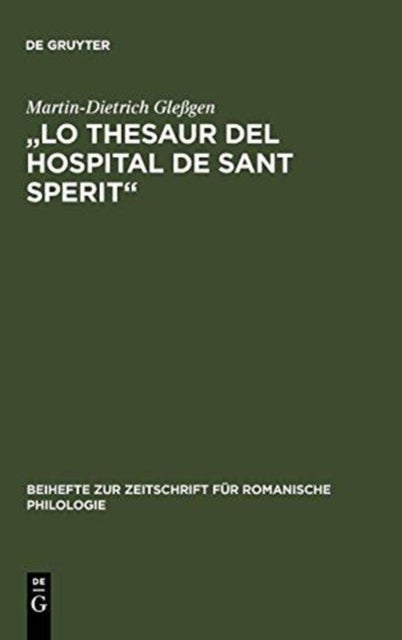 "Lo Thesaur del Hospital de Sant Sperit"