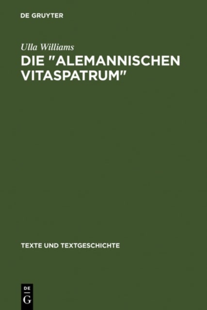 Die " Alemannischen Vitaspatrum "