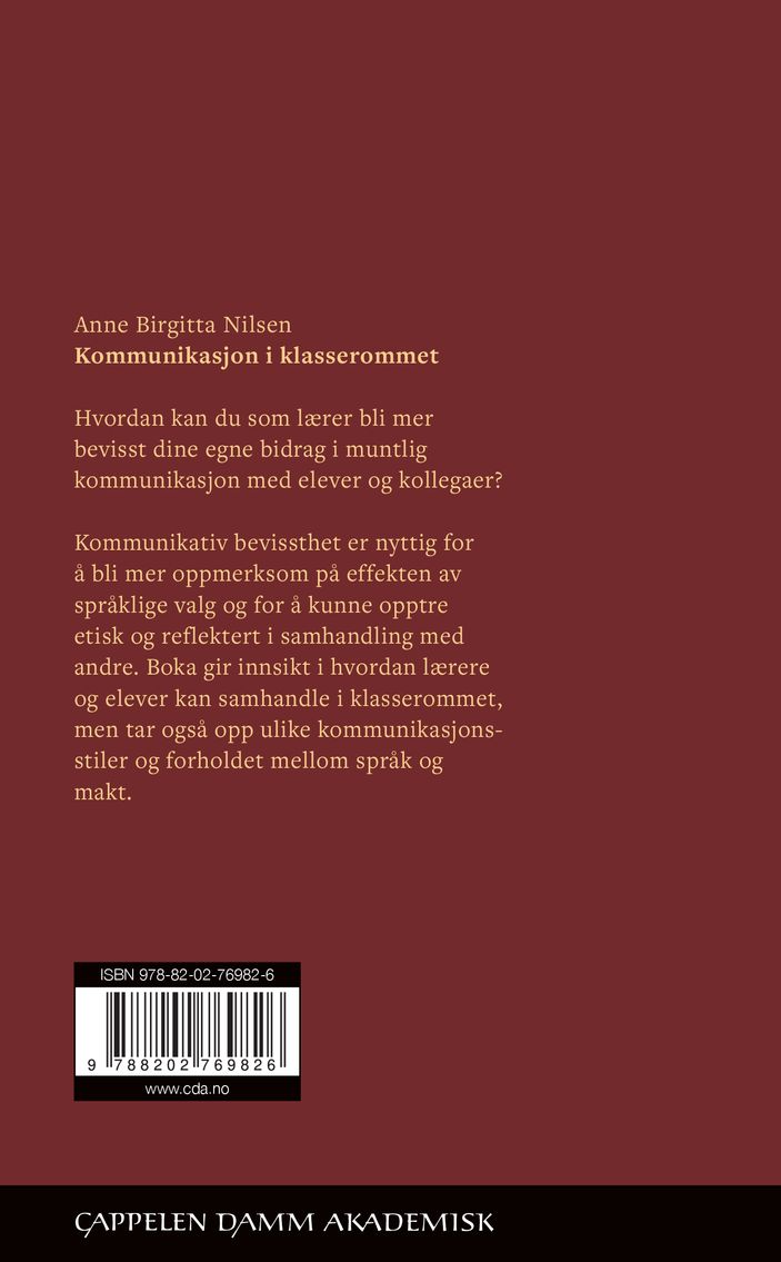 Kommunikasjon i klasserommet