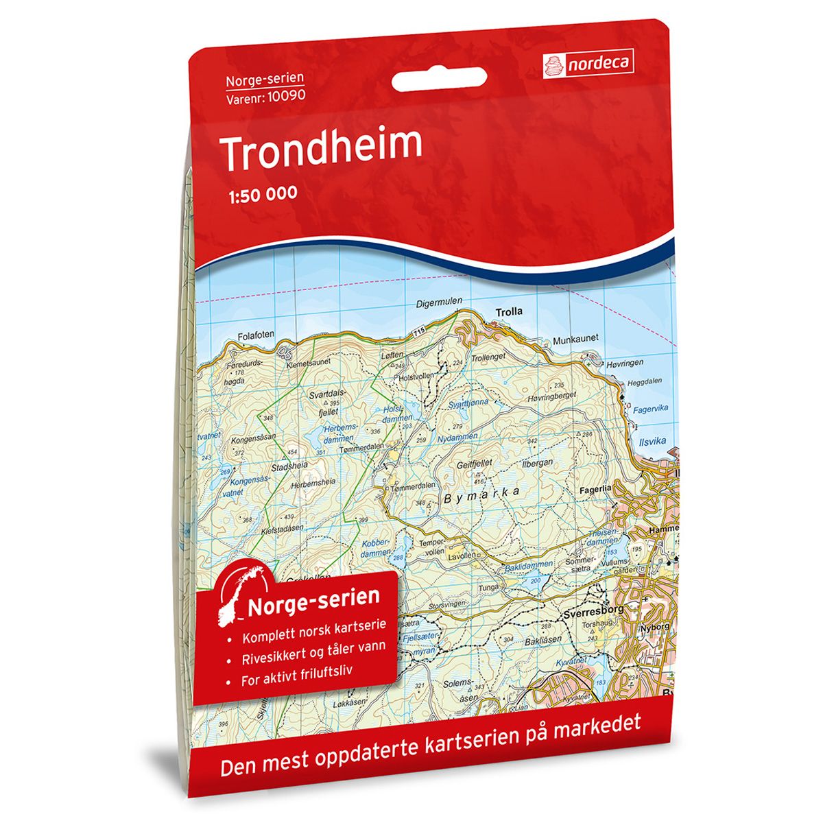 Trondheim - Veikart