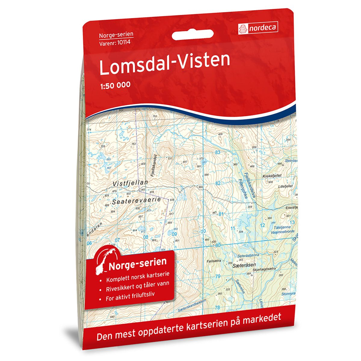 Vistfjellan - Veikart