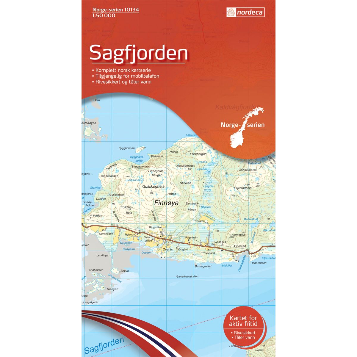 Sagfjorden - Veikart