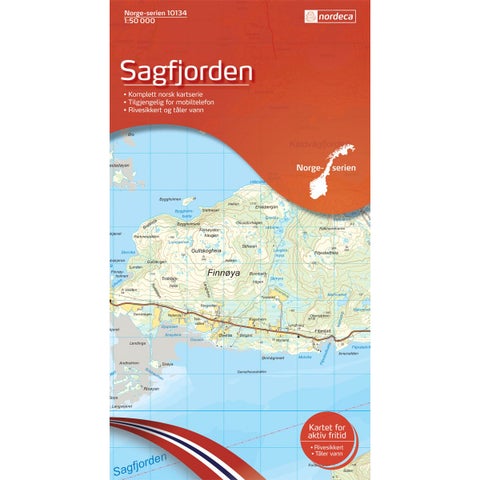 Sagfjorden - Veikart